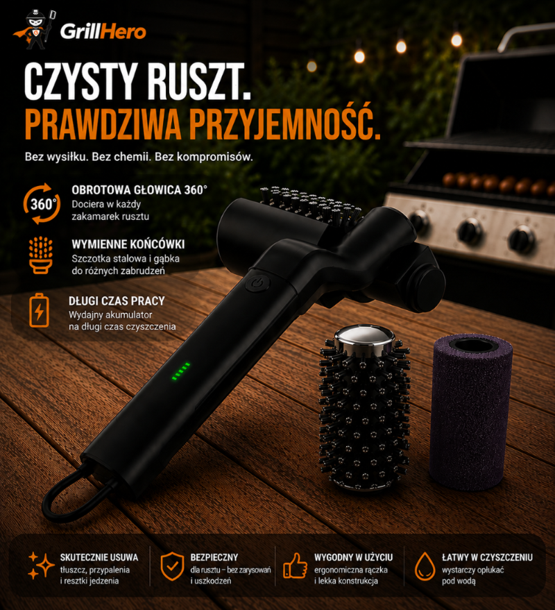 Grillhero — Elektryczna szczotka