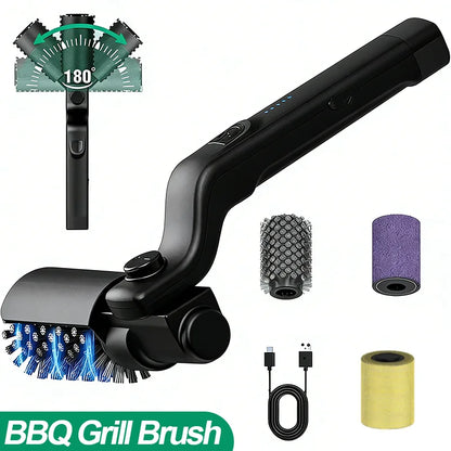 High-Torque Adjustable Electric Grill Cleaner