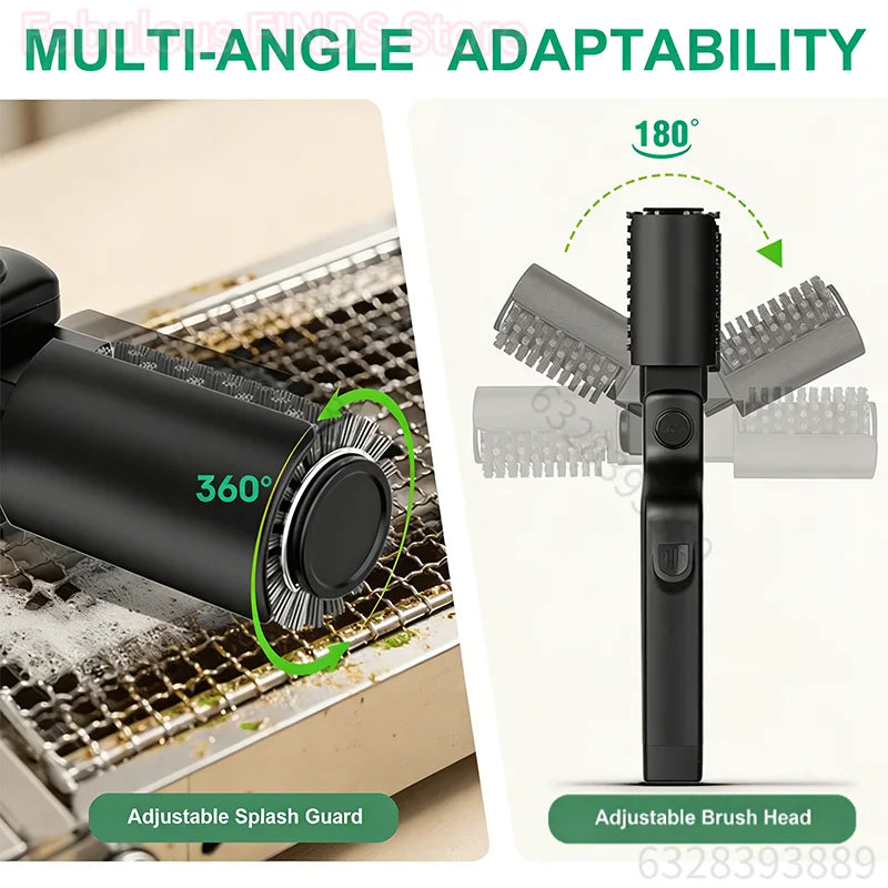 High-Torque Adjustable Electric Grill Cleaner