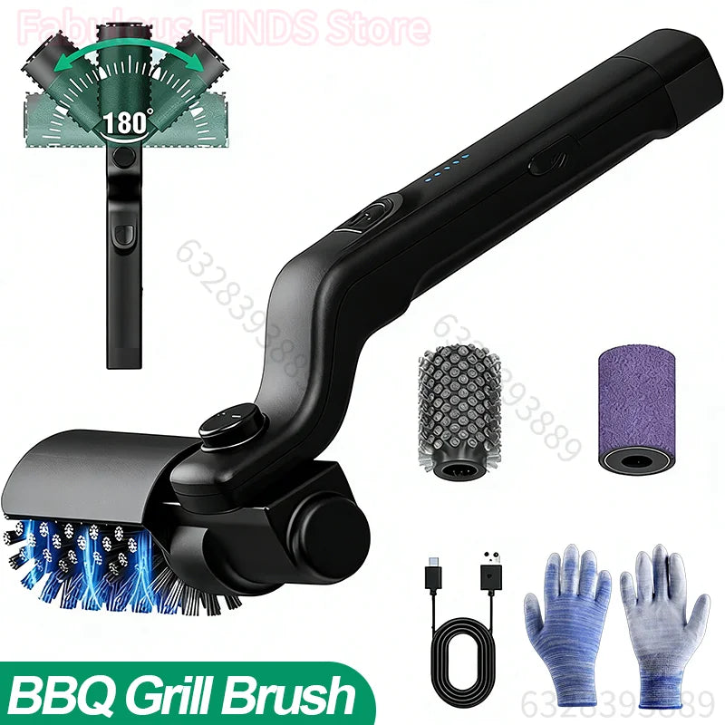 High-Torque Adjustable Electric Grill Cleaner