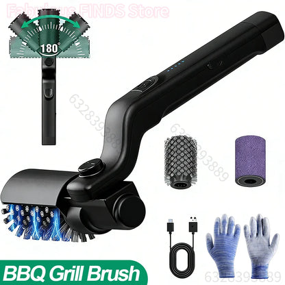 High-Torque Adjustable Electric Grill Cleaner